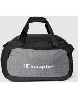 Champion Weekender mit Label-Print - Schwarz