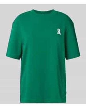 ARMEDANGELS Loose Fit T-Shirt Van Puur Katoen, Model 'Tarjaa' - Groen