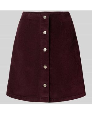 Vero Moda Regular Fit Mini-Rock aus Baumwoll-Mix Modell 'ETTA' - Rot