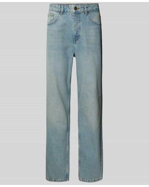 2Y Studios Straight Leg Jeans Im 5-Pocket-Design Modell 'Gabrie' - Blau