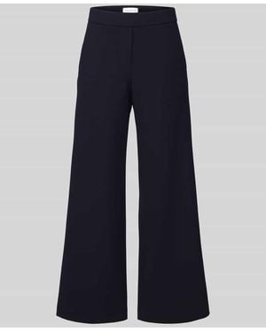 Seductive Regular Fit Weite Hose aus Viskose-Mix Modell 'NALEY' - Blau