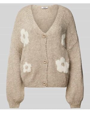 ZABAIONE Strickjacke Mit Knopfleiste - Natur
