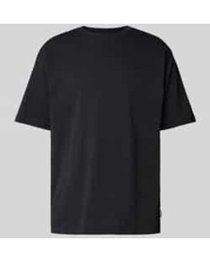 Mazine T-Shirt Met Labelstitching - Zwart