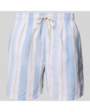 SELECTED Badehose mit elastischem Bund - Blau