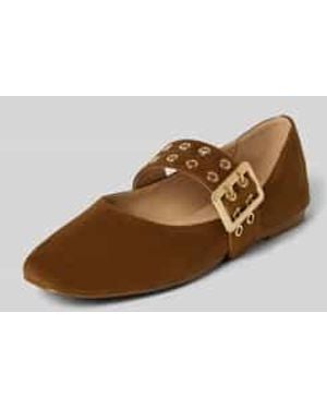 Steve Madden Ballerina's Met Doornsluiting, Model 'Atlantica' - Bruin