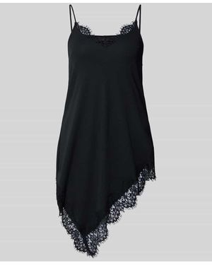 Gina Tricot Trägertop mit Spitzenbesatz - Schwarz