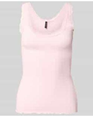 Vero Moda Slim Fit Tanktop Van Mix Van Biologisch Katoen Model 'Nana' - Roze