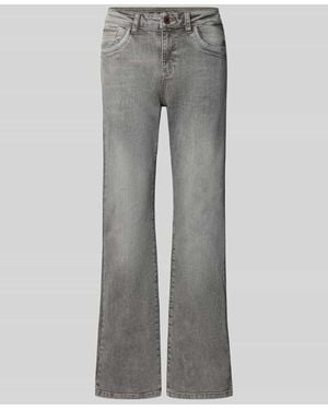 Mos Mosh Jeans mit Eingrifftaschen Modell 'Cecilia Perla' - Grau