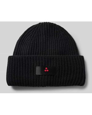 Peuterey Beanie mit Kaschmir-Anteil Modell 'SAVIS' - Schwarz