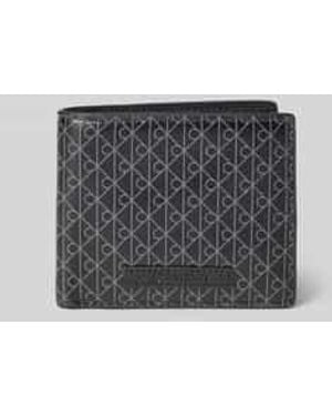 Calvin Klein Portemonnee Met Labeldetail - Grijs