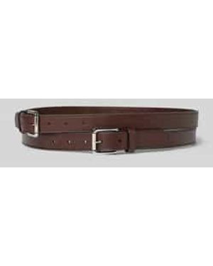 Ralph Lauren Leren Riem Met Doornsluiting - Bruin