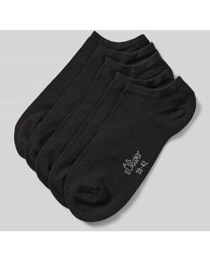S.oliver Sneaker-Socken aus Baumwoll-Mix im 5er-Pack - Schwarz