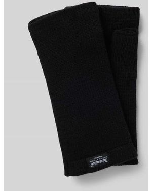eem Handschuhe mit Label-Detail - Schwarz