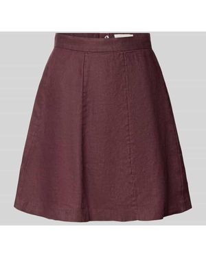 MSCH Copenhagen Leinenrock mit Knopfverschluss Modell 'Naira Claritta' - Lila
