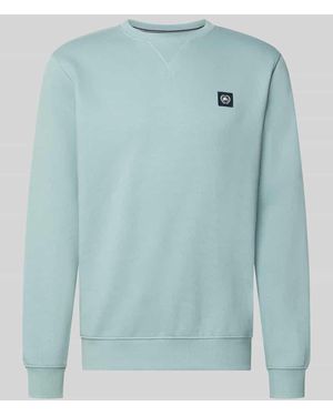 Lerros Regular Fit Sweatshirt aus Baumwoll-Mix - Blau