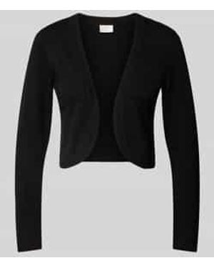 Kaffe Bolero Met Sjaalkraag, Model 'Astrid' - Zwart
