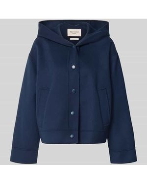 Weekend by Maxmara Regular Fit Wolljacke mit seitlichen Eingrifftaschen Modell 'WKDRIDENTE' - Blau
