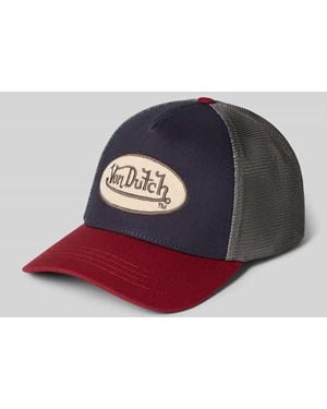 Von Dutch Trucker Cap aus Baumwoll-Mix Modell 'CASQUETTE' - Rot