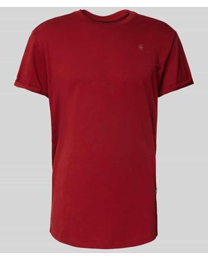 G-Star T-Shirt Mit Label-Print - Rot