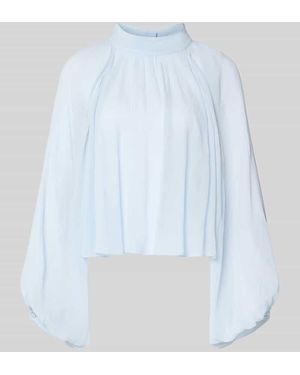 MAX&Co. Loose Fit Langarmbluse aus reiner Viskose Modell 'AFFETTO' - Weiß