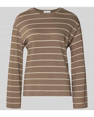 ARMEDANGELS Longsleeve aus Baumwoll-Mix Modell 'MARYNAA' - Braun