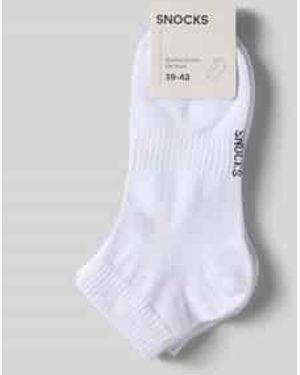 Snocks Sokken Met Elastische Band - Wit