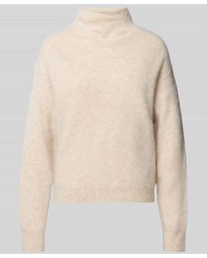 BOSS Loose Fit Pullover aus Woll-Kaschmir-Mix Modell 'Frosella' - Natur