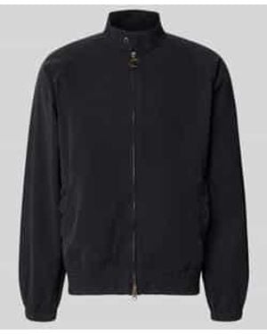 Barbour Regular Fit Bomberjack Van Puur Katoen - Blauw