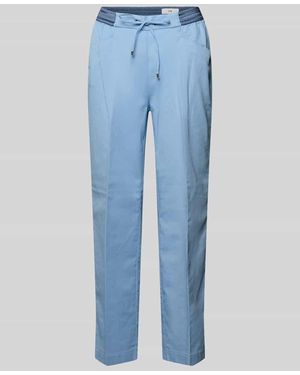 Toni Wide Fit Stoffhose in 7/8-Länge Modell 'Sue' - Blau