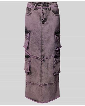 The Ragged Priest Jeansrock Im 5-Pocket-Design Modell 'Vortex' - Lila