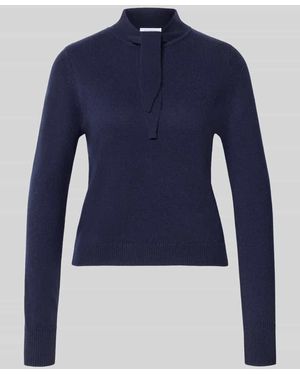 Rich & Royal Regular Fit Pullover aus Woll-Mix mit Kaschmir-Anteil - Blau