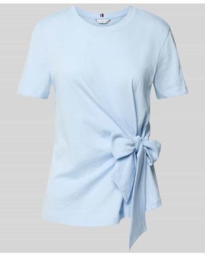 Tommy Hilfiger Regular Fit T-Shirt aus reiner Baumwolle - Blau