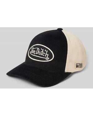 Von Dutch Trucker Cap aus Baumwoll-Mix Modell 'CASQUETTE' - Schwarz