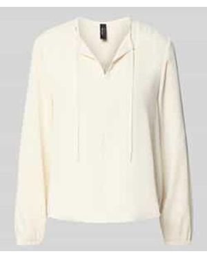 Marc Cain Blouseshirt Met V-Hals - Naturel