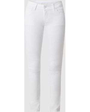 Blue Monkey Slim Fit Jeans Mit Stretch-Anteil Modell 'Laura' - Weiß