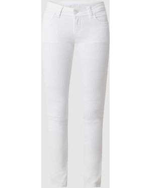 Blue Monkey Slim Fit Jeans Mit Stretch-Anteil Modell 'Laura' - Weiß