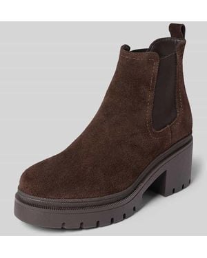 Tamaris Boots aus echtem Leder - Braun