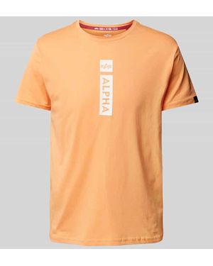 Alpha Industries T-Shirt aus reiner Baumwolle - Orange