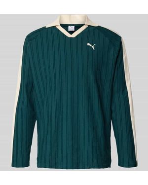 PUMA Poloshirt mit Label-Stitching - Grün