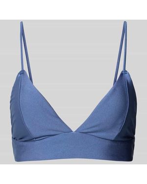 Barts Bikini-Oberteil mit Label-Applikation Modell 'Isla' - Blau