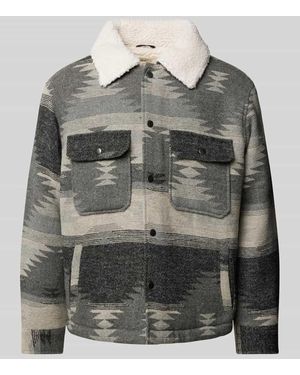 Redefined Rebel Jacke Mit Teddyfell - Grau