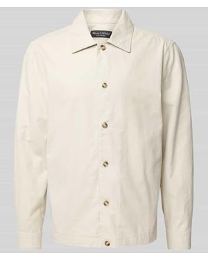 Marc O' Polo Loose Fit Overshirt aus Baumwoll-Leinen-Mix - Natur