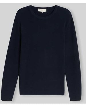 Tom Tailor Regular Fit Pullover aus reiner Baumwolle - Blau