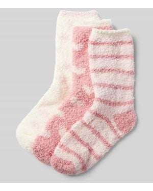 Camano Socken Mit Teddyfell Im 3Er-Pack - Pink