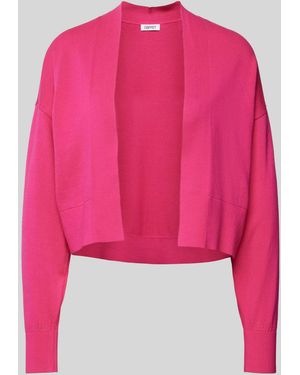 Esprit Korte Cardigan Met Ribboorden - Roze