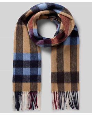 Ascot Wollschal mit Kaschmir-Anteil - Blau