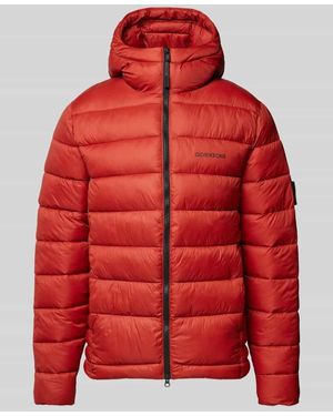 Didriksons Regular Fit Steppjacke Mit Logo-Print - Rot