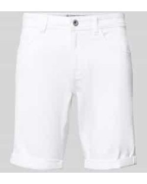 Tom Tailor Slim Fit Korte Jeans Van Katoenmix - Wit