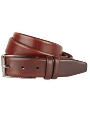 BOSS Carmello Leren Riem Met Doornsluiting - Bruin