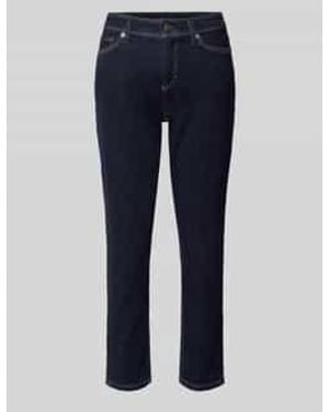Cambio Slim Fit Jeans Met Stretch, Model 'Piper' - Blauw